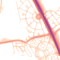 Daytime road noise heatmap for DN6 7SZ