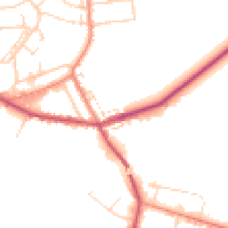 Daytime road noise heatmap for DN6 8DF