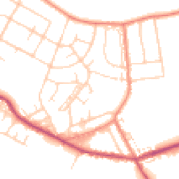 Daytime road noise heatmap for DN6 8DJ