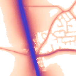 Daytime road noise heatmap for DN6 8LD
