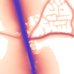 Daytime road noise heatmap for DN6 8LF