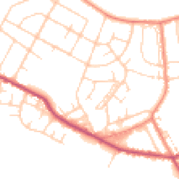Daytime road noise heatmap for DN6 8QN
