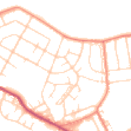 Daytime road noise heatmap for DN6 8QQ