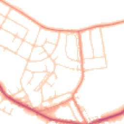 Daytime road noise heatmap for DN6 8QT