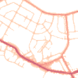 Daytime road noise heatmap for DN6 8QW