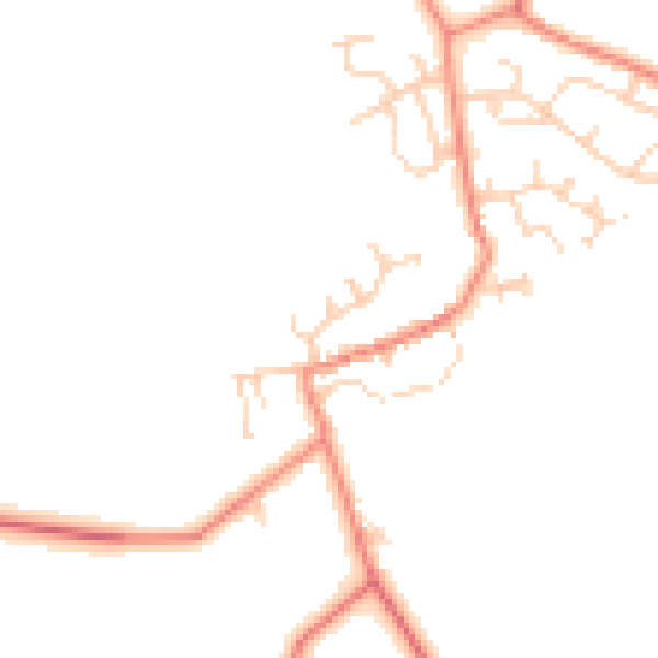 Daytime road noise heatmap for DN6 9AZ