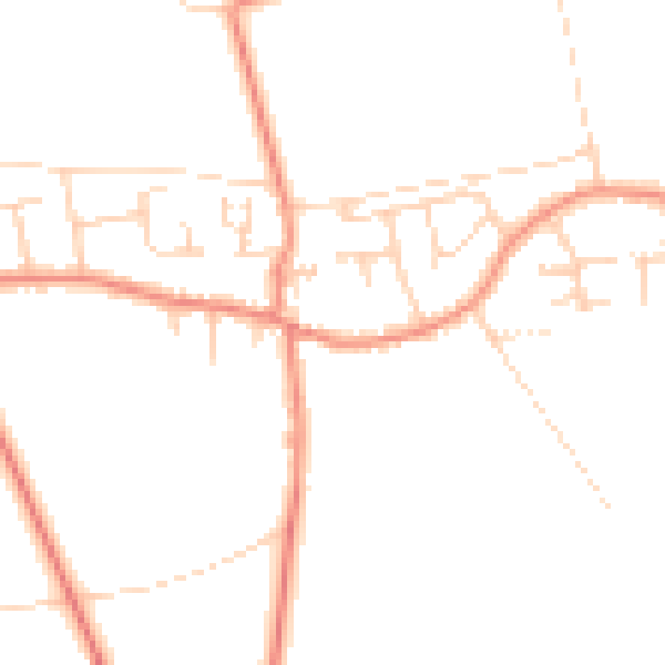 Daytime road noise heatmap for DN6 9EJ