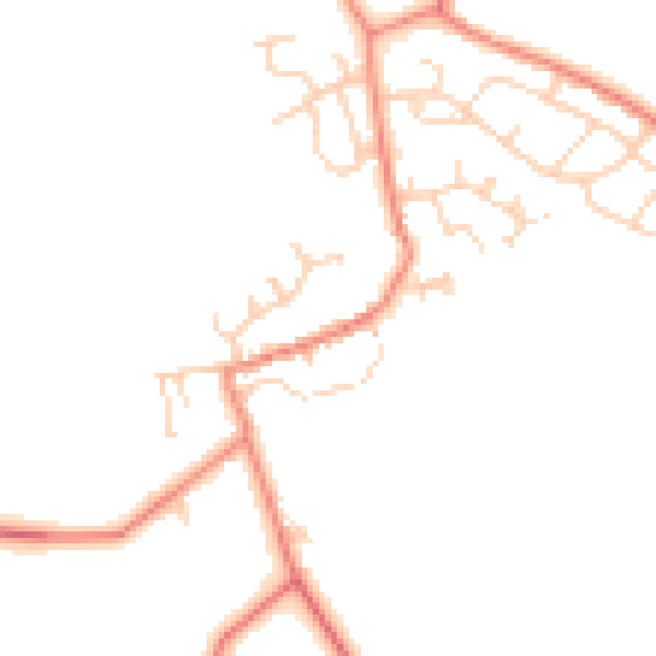 Daytime road noise heatmap for DN6 9FB