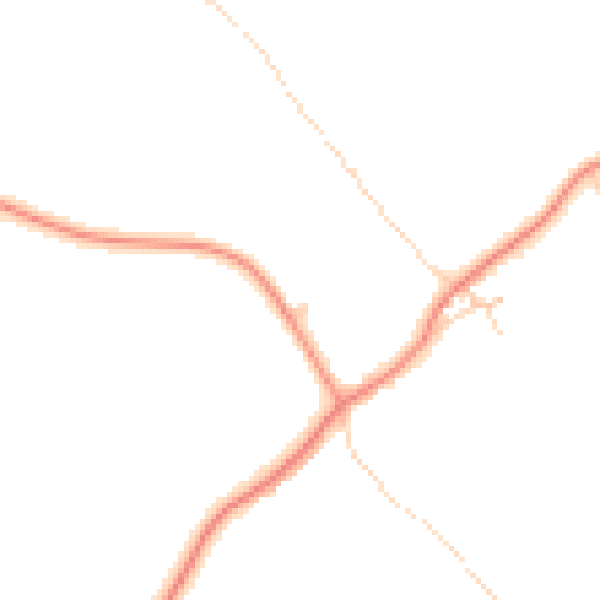 Daytime road noise heatmap for DN6 9FN