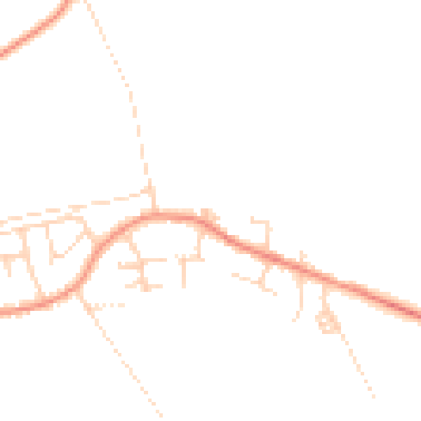 Daytime road noise heatmap for DN6 9GH