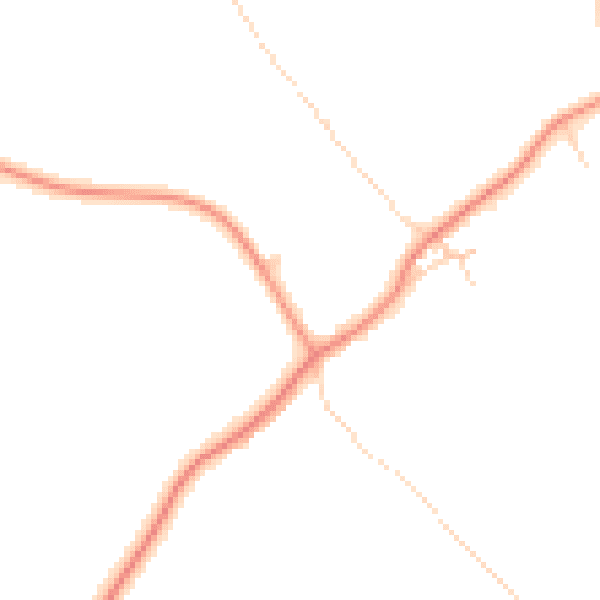 Daytime road noise heatmap for DN6 9JT