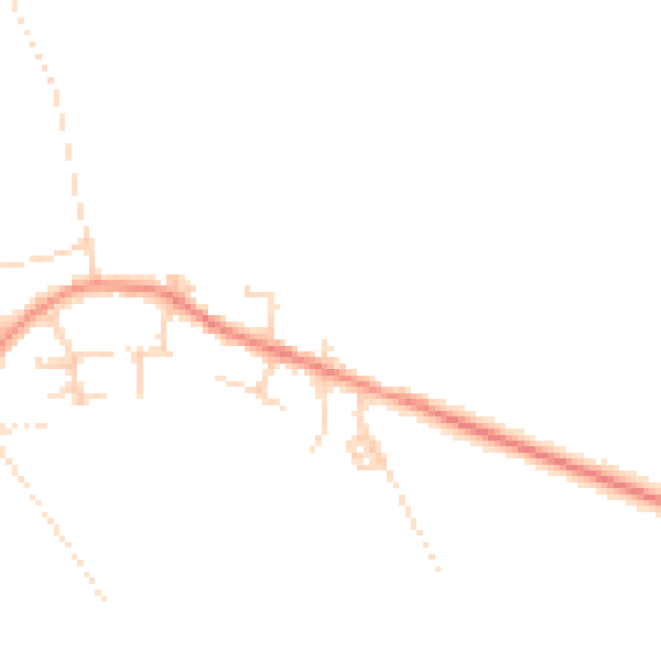 Daytime road noise heatmap for DN6 9PG