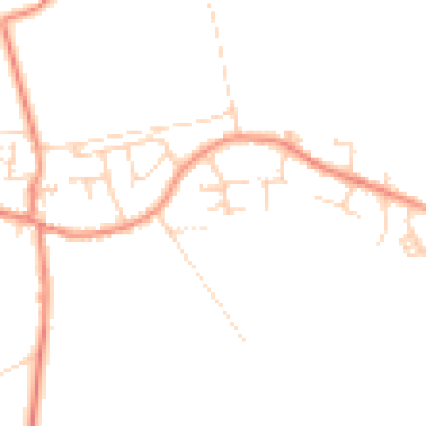 Daytime road noise heatmap for DN6 9PX
