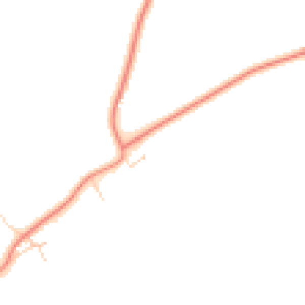 Daytime road noise heatmap for DN6 9QA