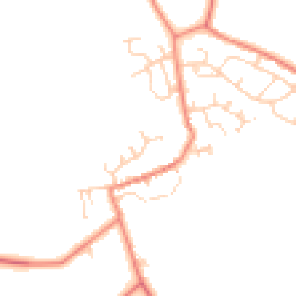 Daytime road noise heatmap for DN6 9RD
