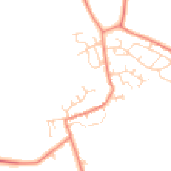 Daytime road noise heatmap for DN6 9RF
