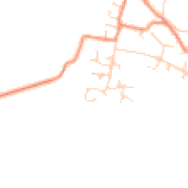 Daytime road noise heatmap for DN9 1GW
