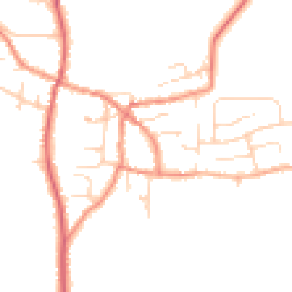 Daytime road noise heatmap for DN9 1HF