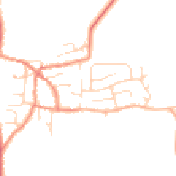 Daytime road noise heatmap for DN9 1JG