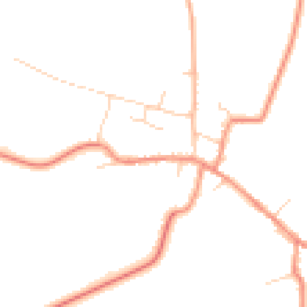 Daytime road noise heatmap for DN9 1RG