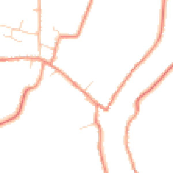Daytime road noise heatmap for DN9 1RJ