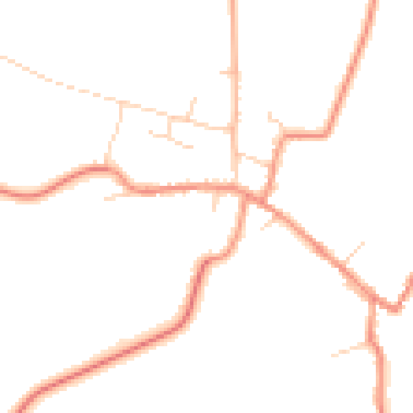 Daytime road noise heatmap for DN9 1RQ