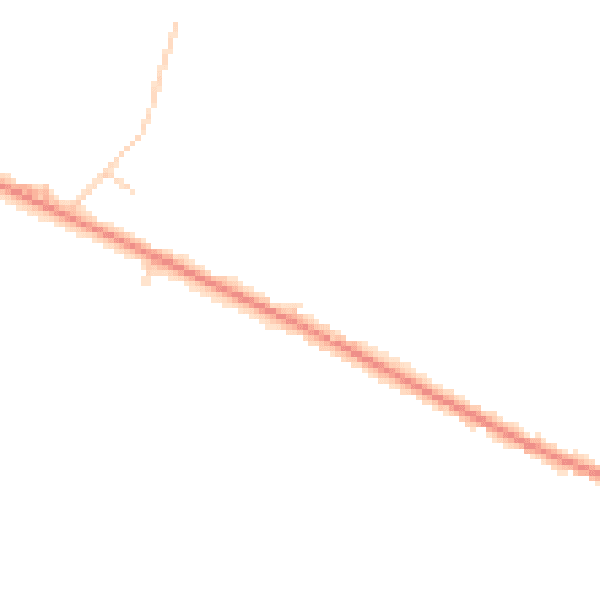 Daytime road noise heatmap for DN9 1TQ