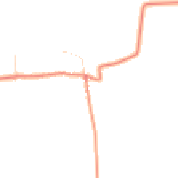 Daytime road noise heatmap for DN9 2LT