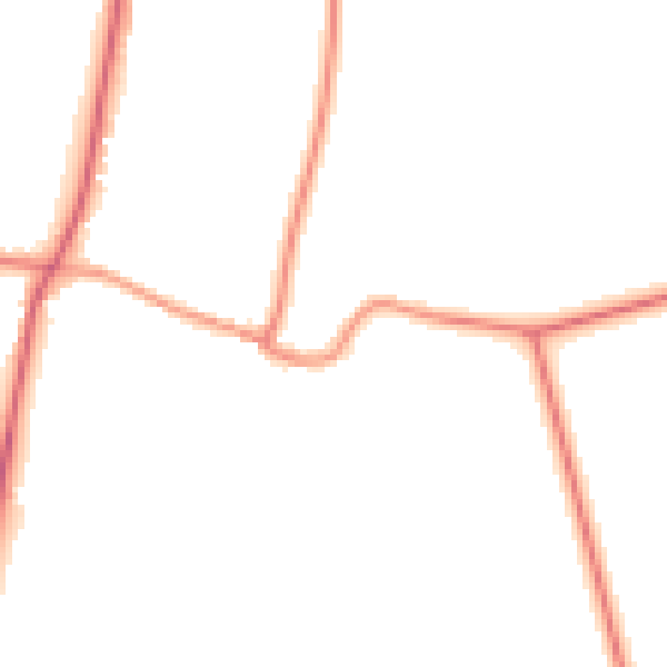 Daytime road noise heatmap for DN9 2LY