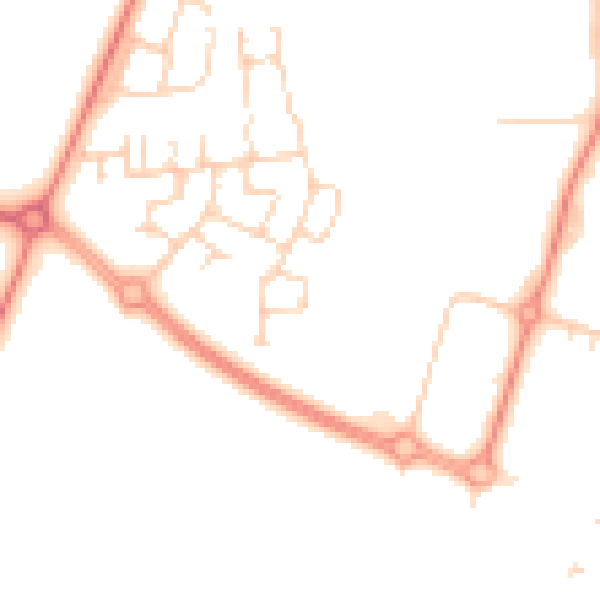Daytime road noise heatmap for DN9 3GQ