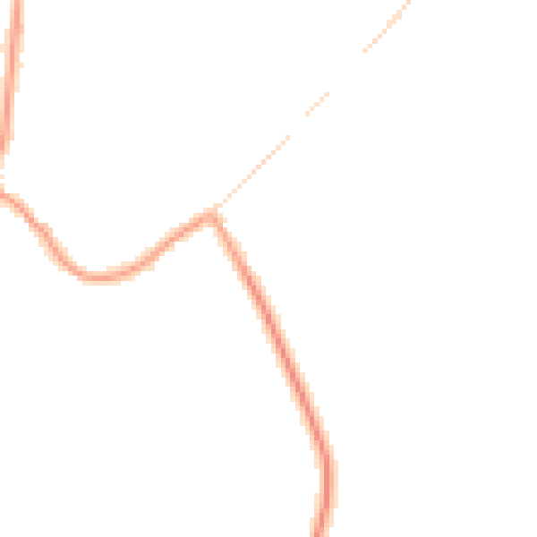 Night-time road noise heatmap for DN9 3GS