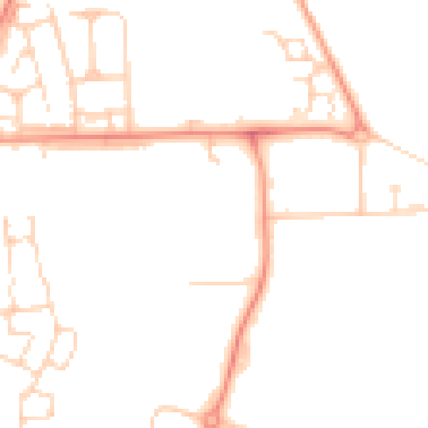 Daytime road noise heatmap for DN9 3LN