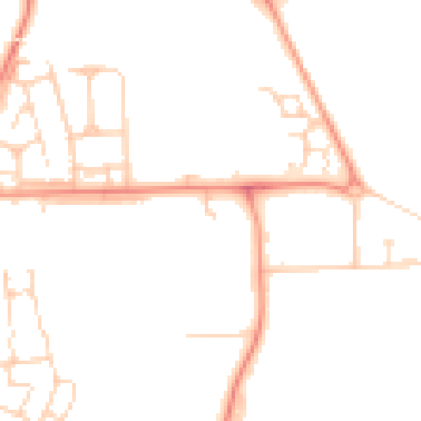 Daytime road noise heatmap for DN9 3LQ