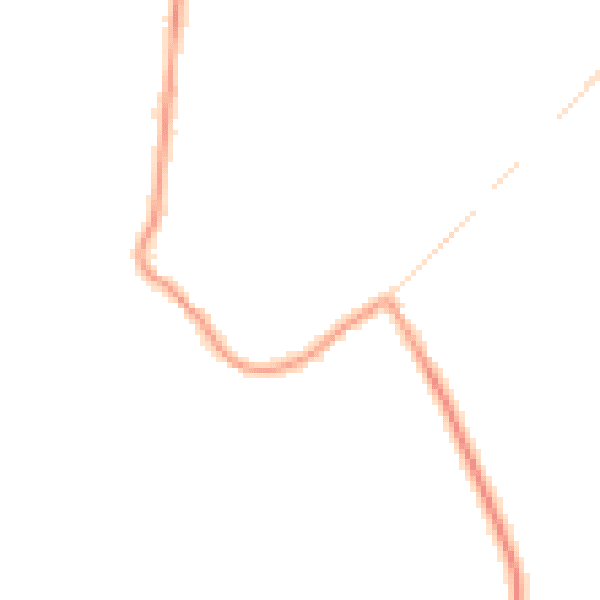 Night-time road noise heatmap for DN9 3RE