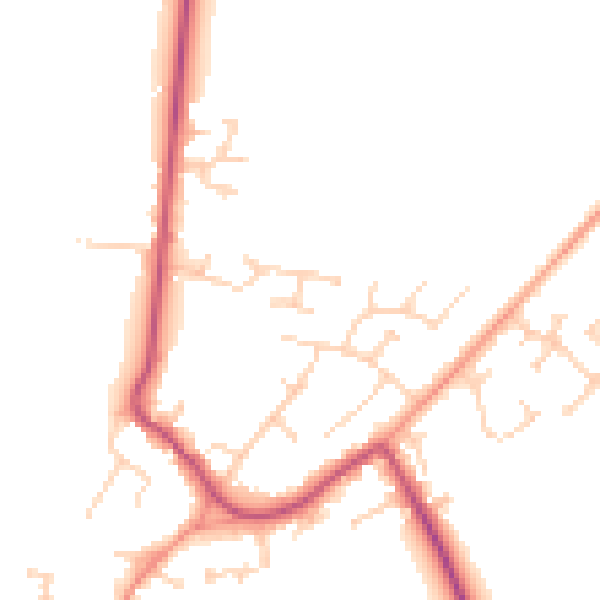 Daytime road noise heatmap for DN9 3RG