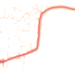 Daytime road noise heatmap for DT10 1AF