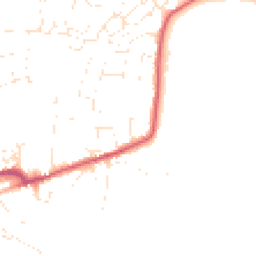 Daytime road noise heatmap for DT10 1AJ