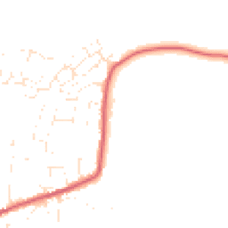 Daytime road noise heatmap for DT10 1AQ