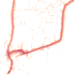Daytime road noise heatmap for DT10 1AZ