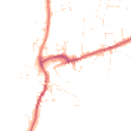Daytime road noise heatmap for DT10 1BD