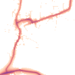 Daytime road noise heatmap for DT10 1DD
