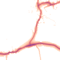 Daytime road noise heatmap for DT10 1DQ