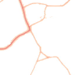 Daytime road noise heatmap for DT10 1HT