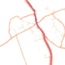 Daytime road noise heatmap for DT10 2FB