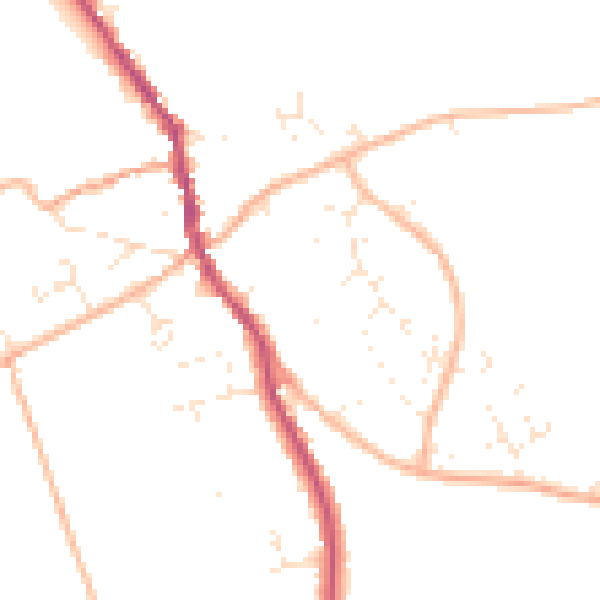 Daytime road noise heatmap for DT10 2LG