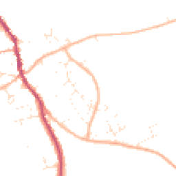 Daytime road noise heatmap for DT10 2NX