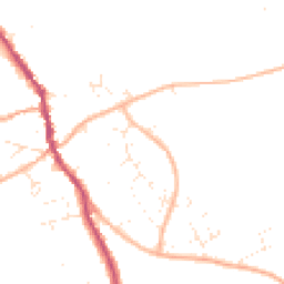 Daytime road noise heatmap for DT10 2PB