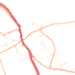 Daytime road noise heatmap for DT10 2PD
