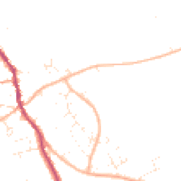 Daytime road noise heatmap for DT10 2PE