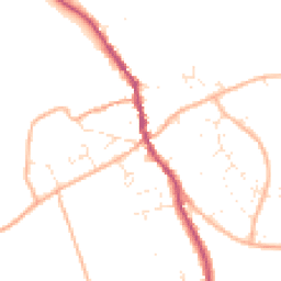 Daytime road noise heatmap for DT10 2QT